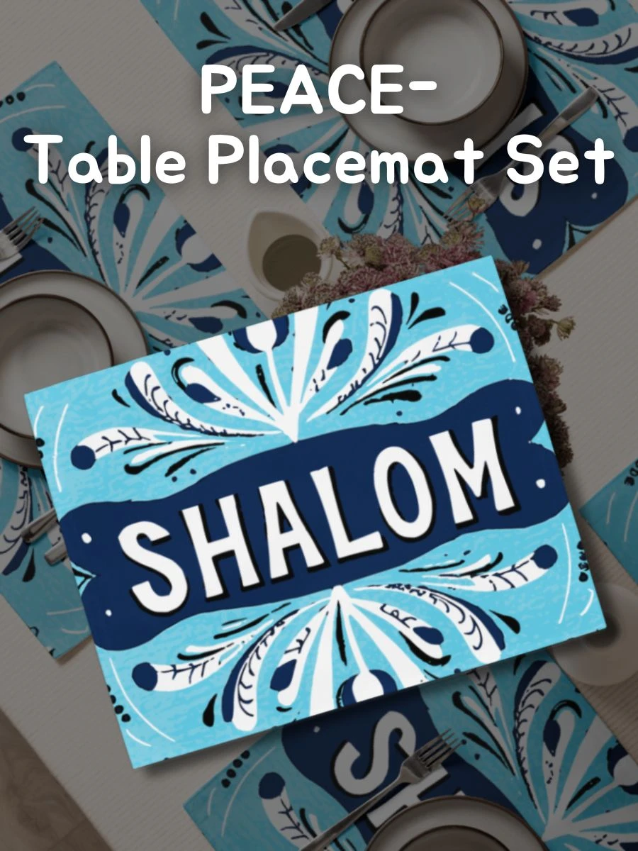 Shalom (Peace) Table Placemat Set product image (1)