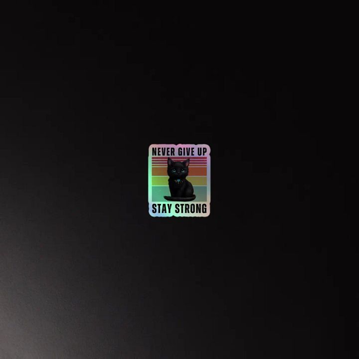 Whimsical Holographic Cat Sticker Sheet product image (4)
