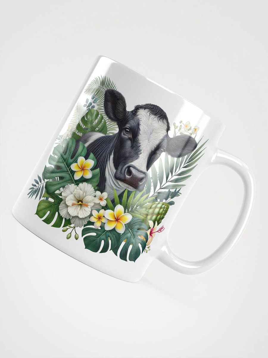Tropical Cow White Glossy Mug product image (4)