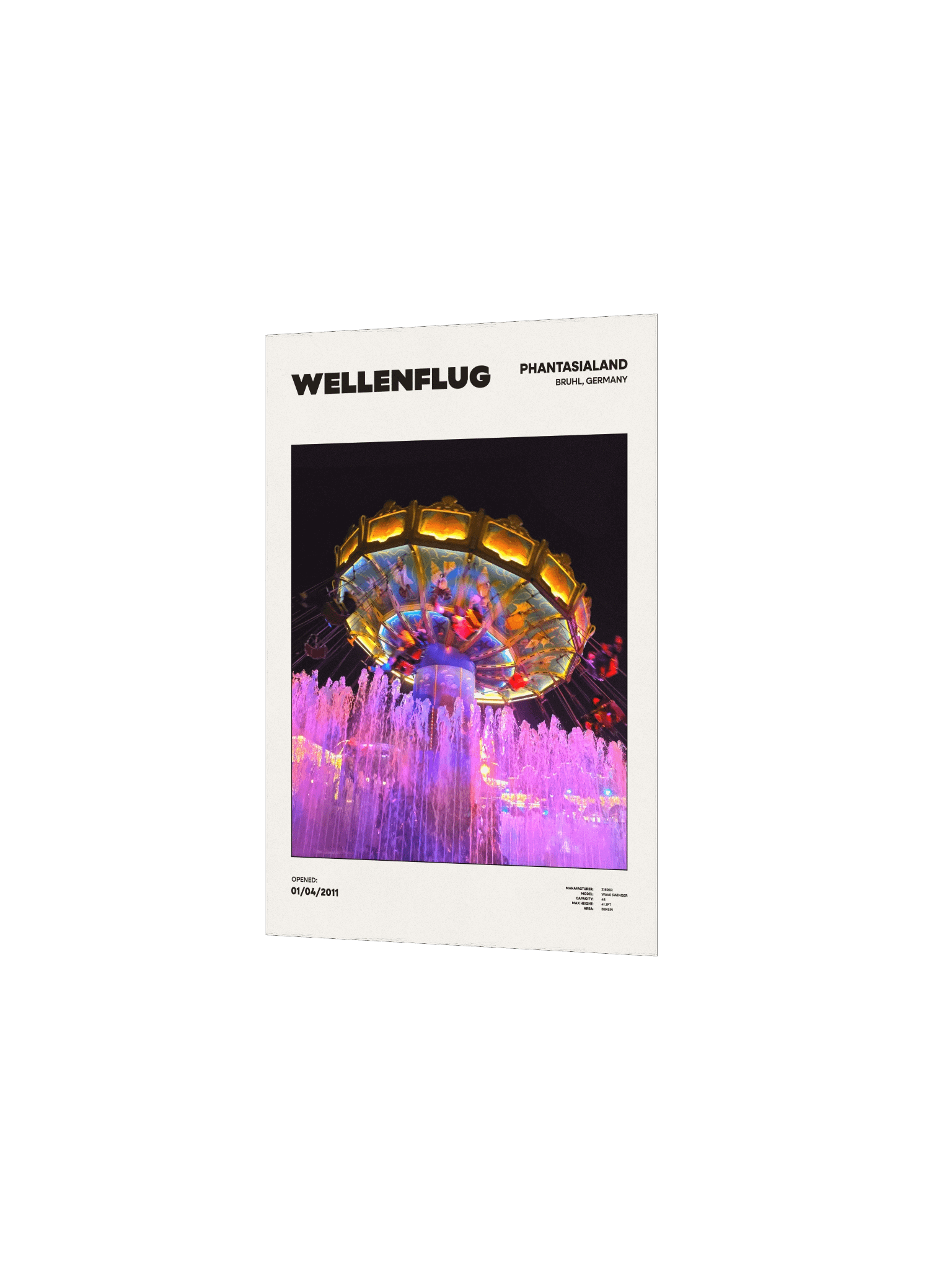 Phantasialand Wellenflug Premium Poster product image (2)