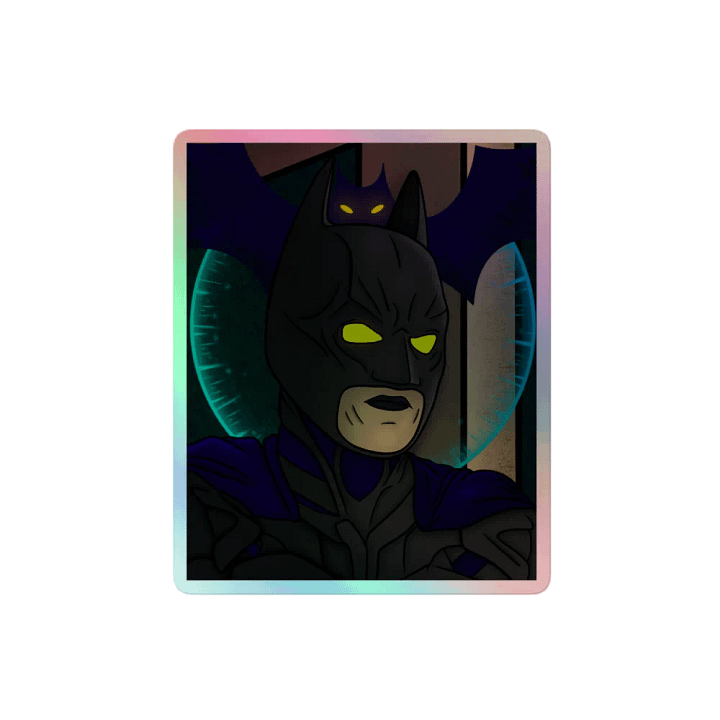 The winged crusader Holographic Sticker product image (2)