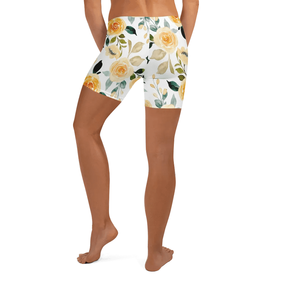 Yellow Roses Floral Shorts product image (4)