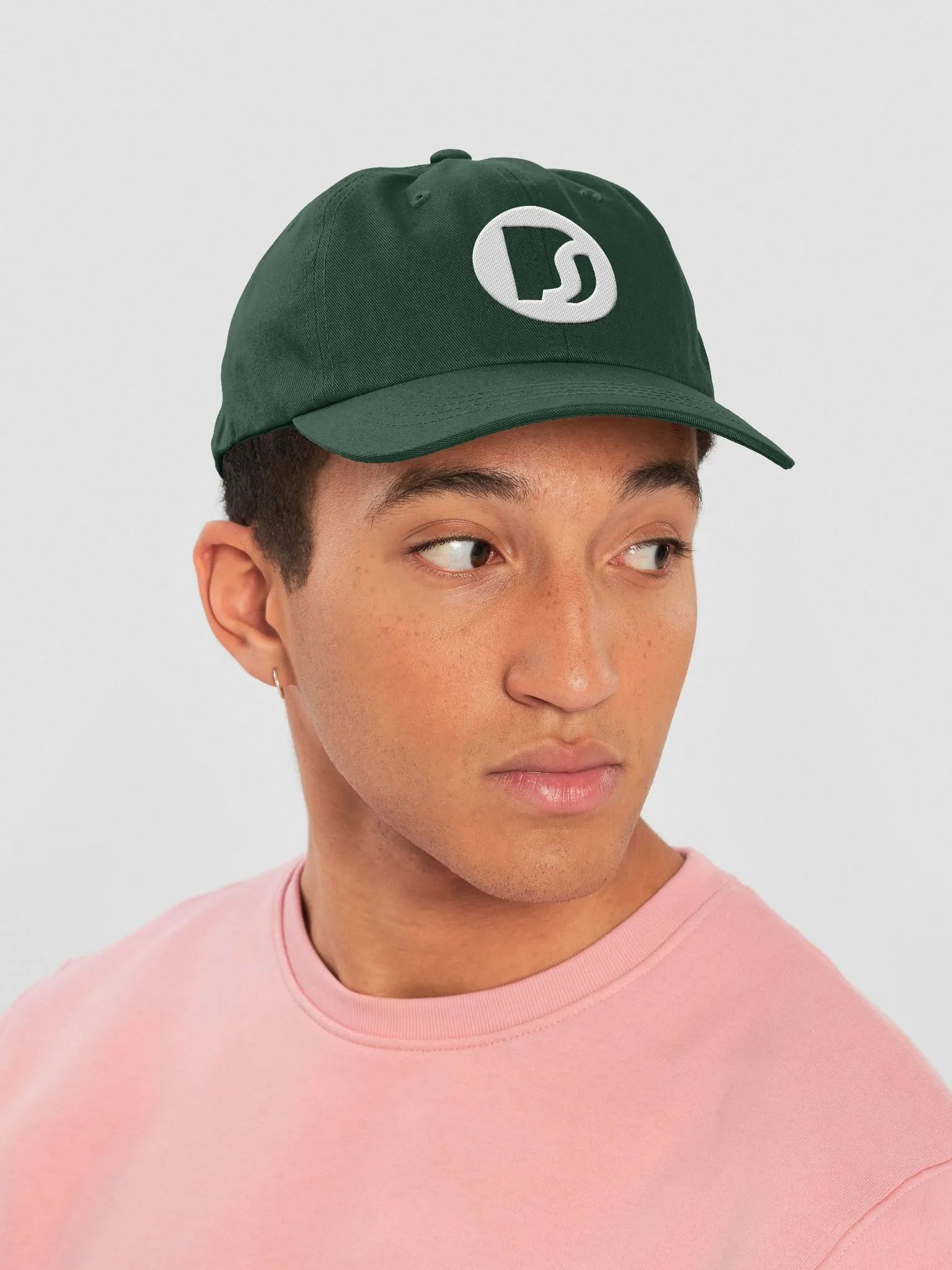 DS OG Logo Dad Cap White/Spruce product image (6)