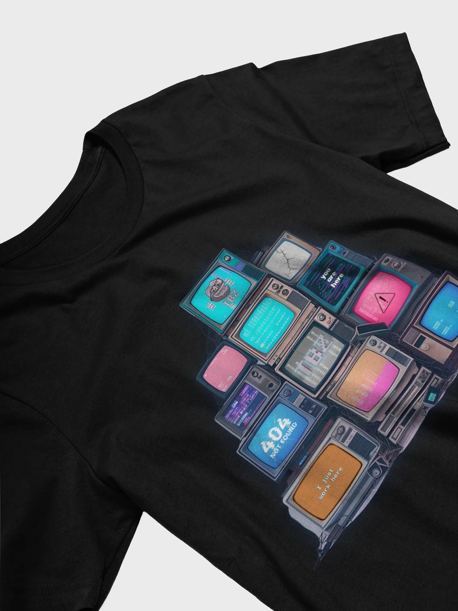 I Just Work Here Glitchcore T-Shirt product image (15)