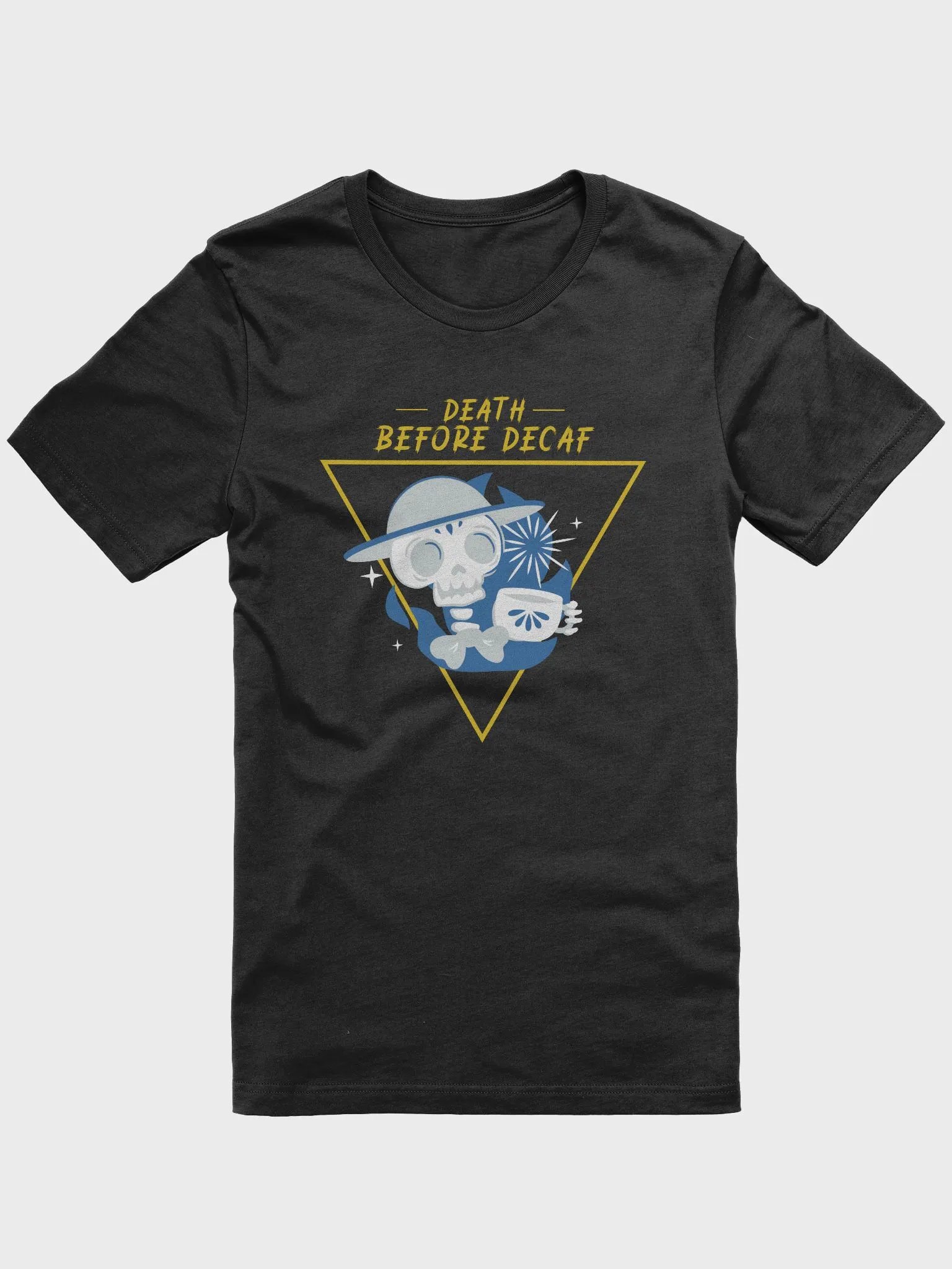 Death Before Decaf Skeleton T-Shirt product image (3)