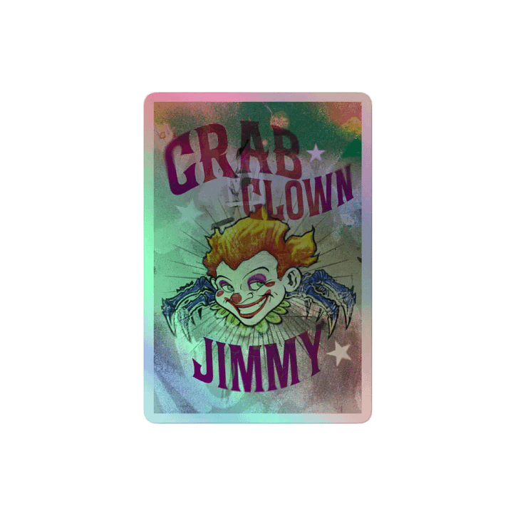 Crab Clown Jimmy Stars Holo Sticker product image (2)