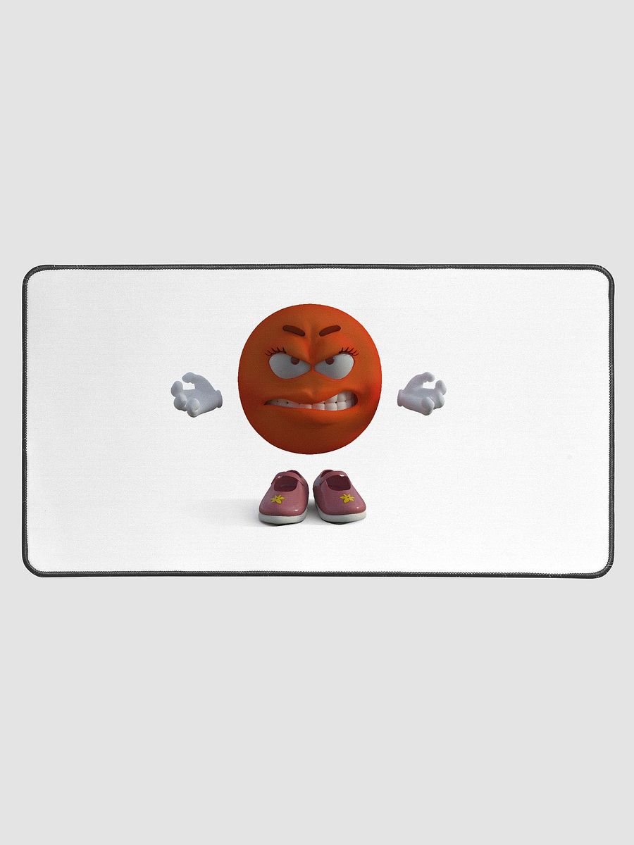 Expressive Orange Face Desk Mat product image (1)