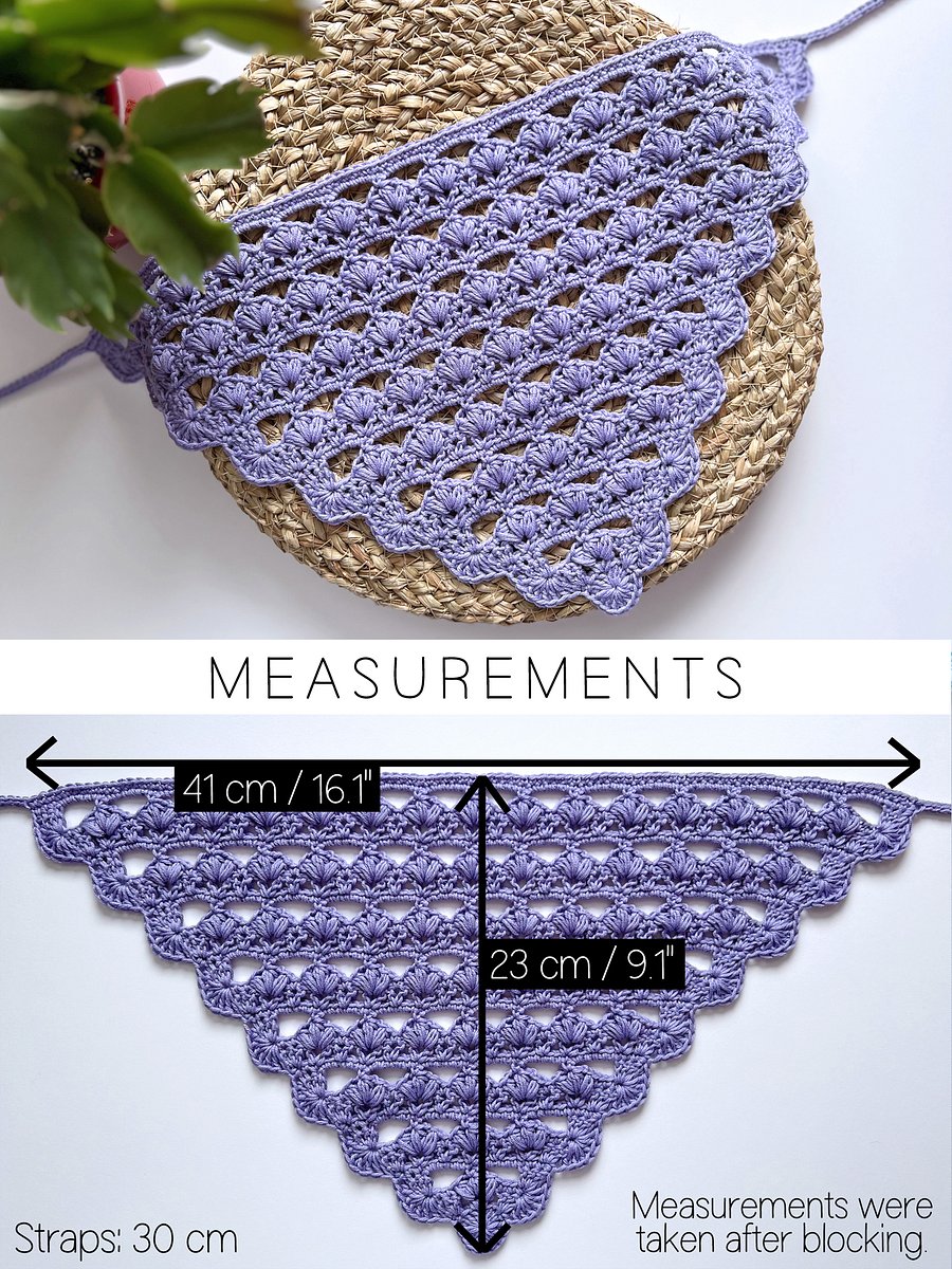 Crochet Pattern: Flower Puff Bandana V1 product image (3)