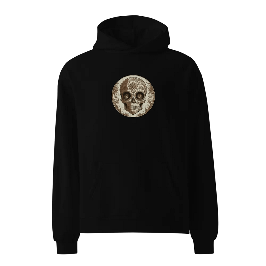 Ornate Skull Art Oversized Hoodie product image (2)