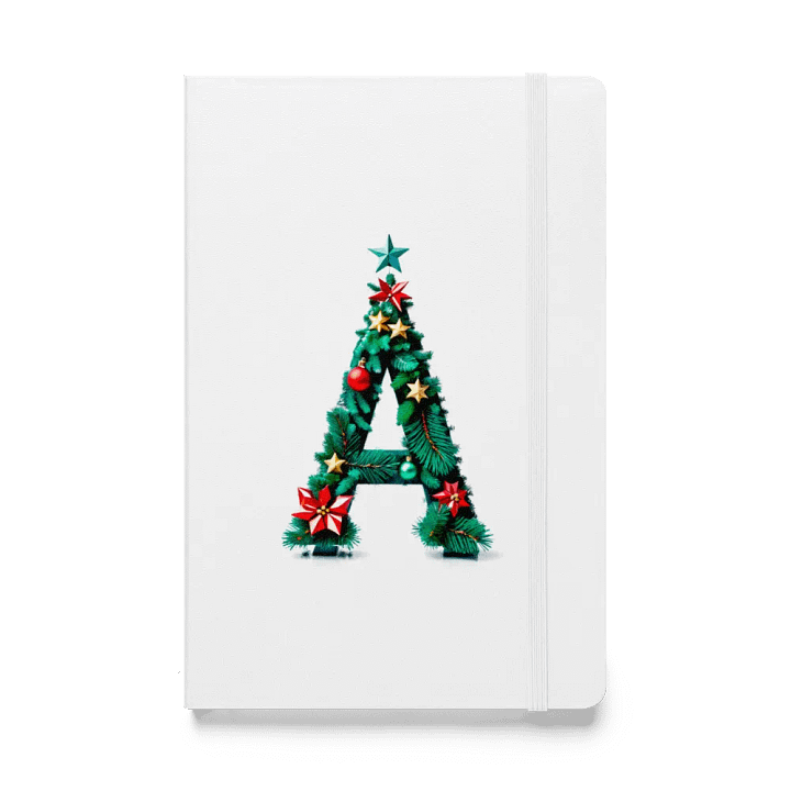 Christmas Monogram Letter A(6) White Journal product image (1)