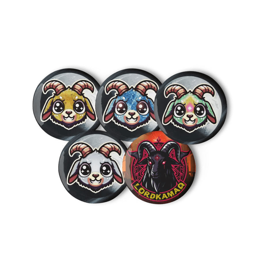 LordKamaq Cosmic Goat Pin Set product image (3)