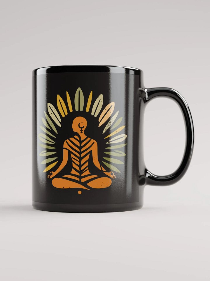 Zen Leaf Meditation - Ancient Wisdom Meets Boho Style Mug product image (1)