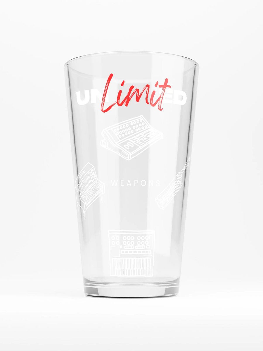 UNLIMITED WEAPONS PINT GLASS product image (1)