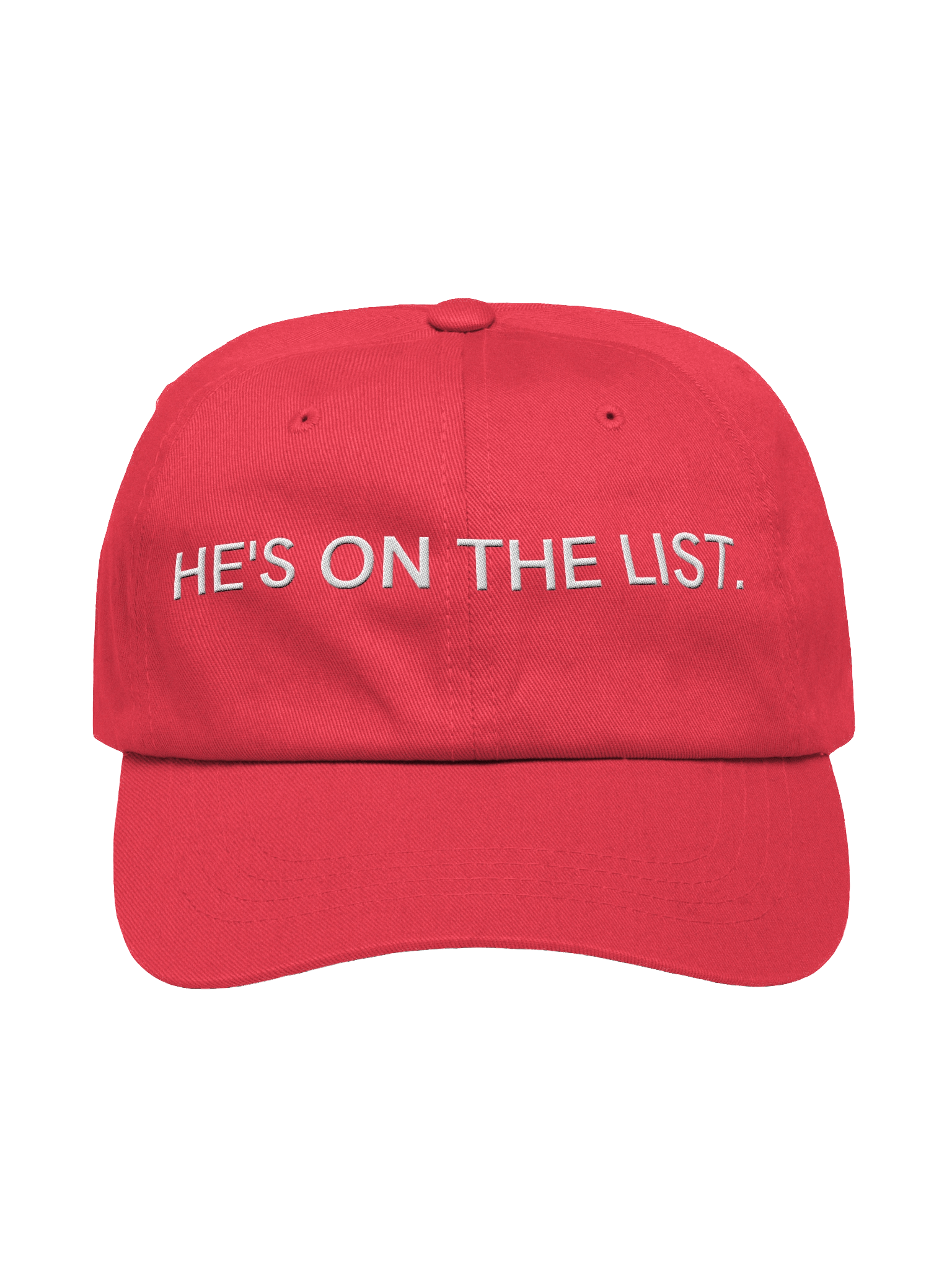 He's On The List Hat product image (1)