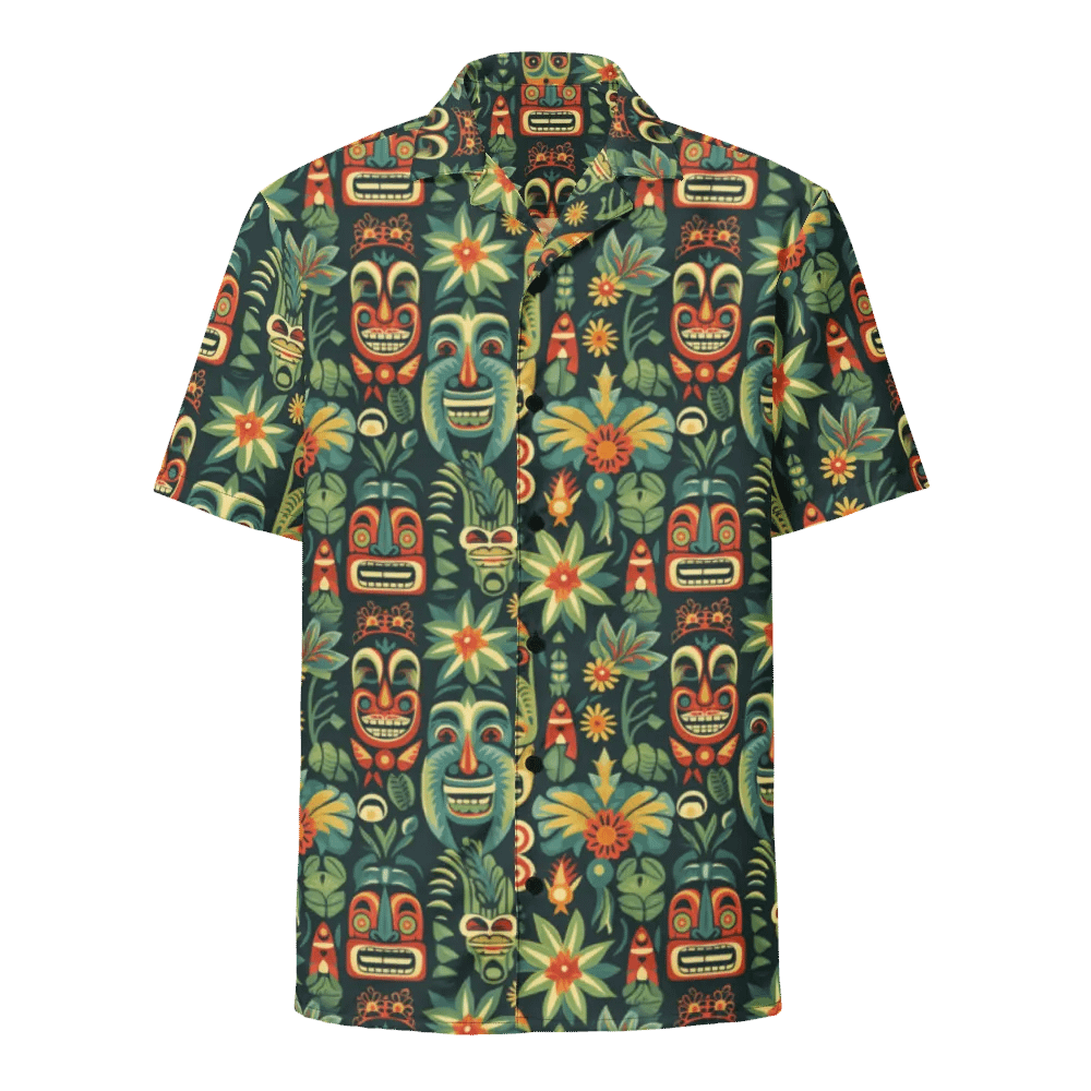 Tiki Tribal Hawaiian Shirt product image (1)