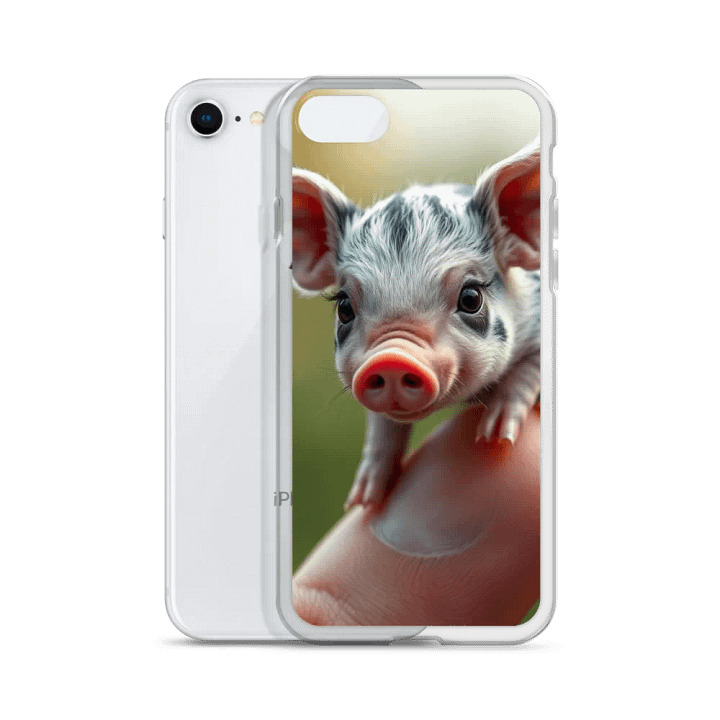 Piglet Perched on a Finger iPhone® Clear Case product image (51)