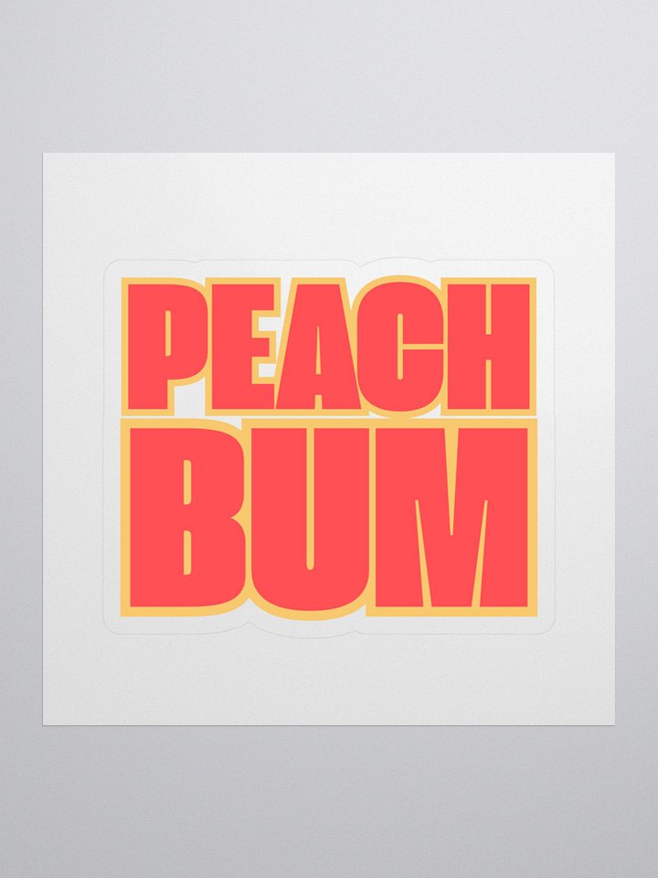 Peach Bum Sticker product image (1)