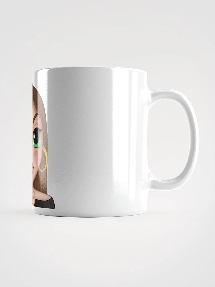 LitGirl Shush Emote White Mug product image (1)