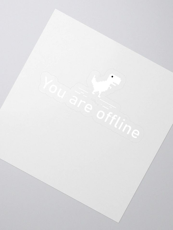 Pixelated Dino Offline Kiss Cut Stickers product image (2)