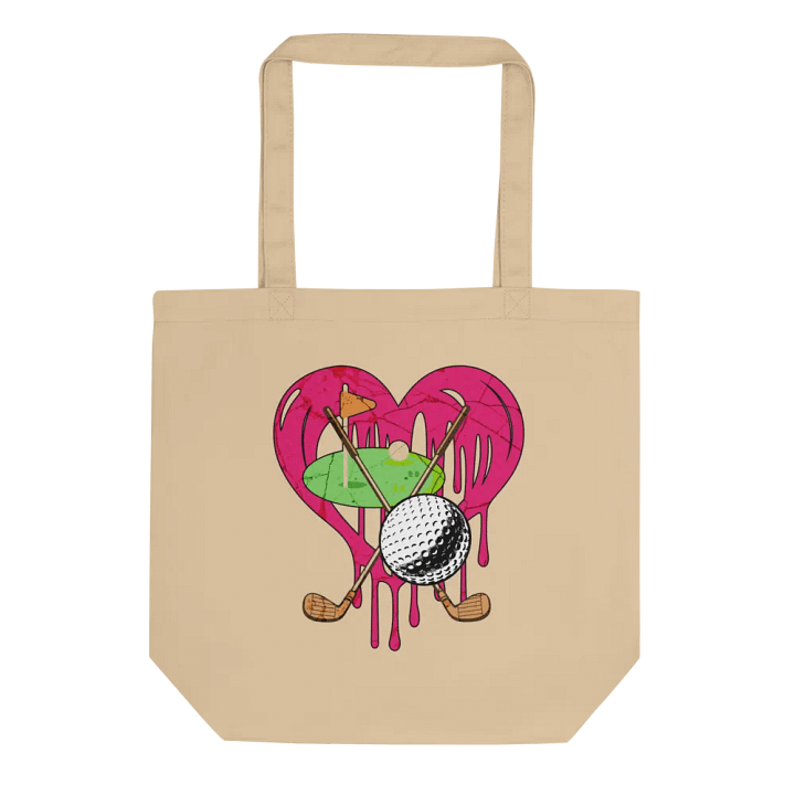 Heart Golf Golfers Eco Tote product image (1)