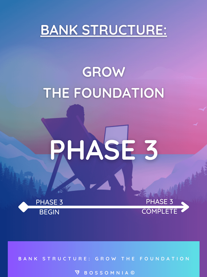 [Phase 3] (ULTIMATE) Bank Structure: Grow The Foundation + BONUS (Step-By-Step) product image (1)