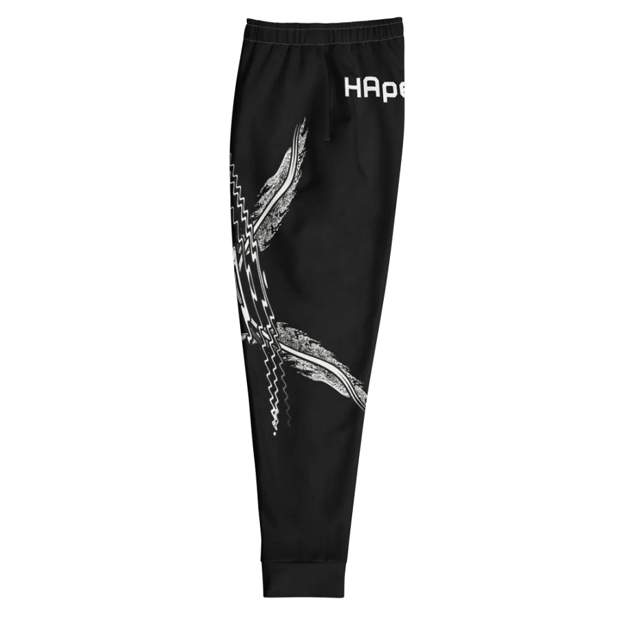 White HApex Gear White Logo Cancer Awareness Orange Ribbon. Black Recycled Men's Joggers product image (5)
