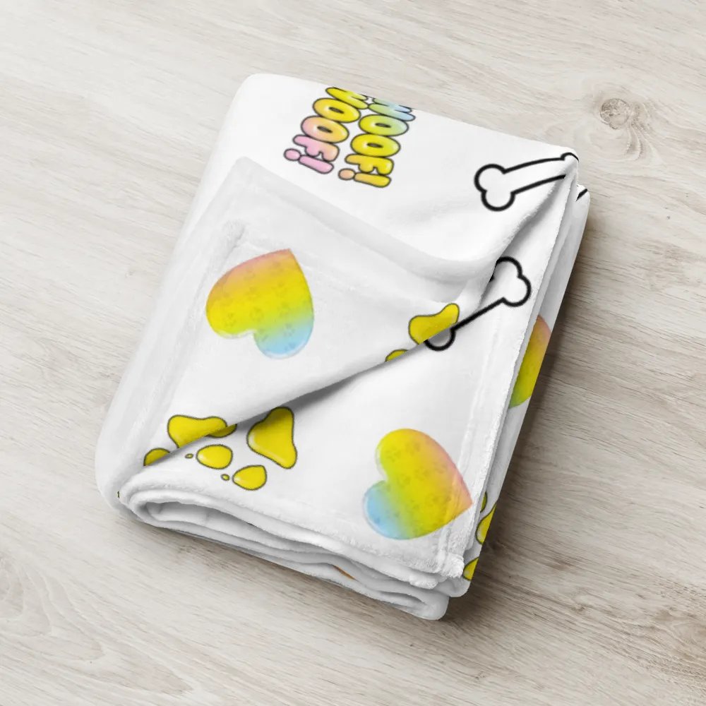 Pup Wrex Emojis - Throw Blanket product image (3)