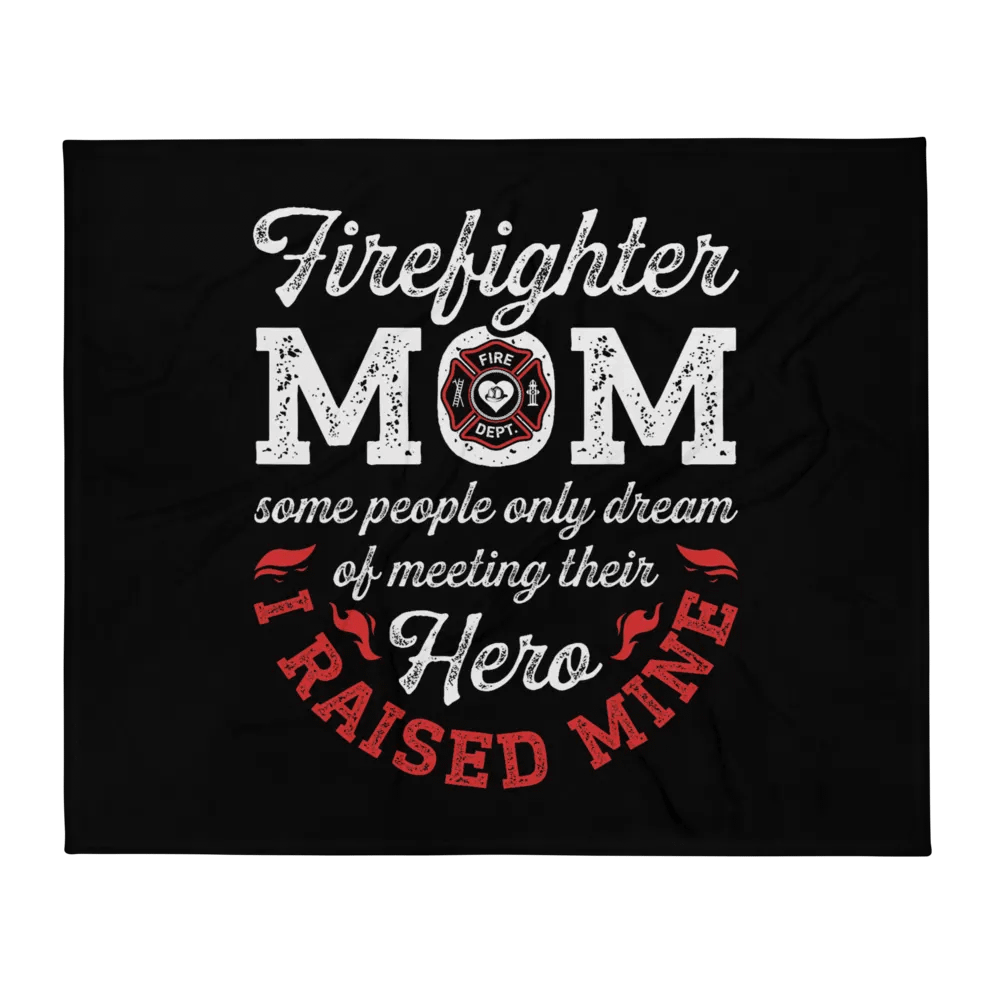 Firefighter Mom - Throw Blanket product image (1)