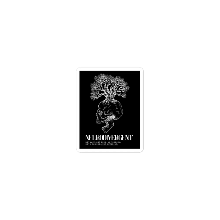 NEURODIVERGENT SKULL die-cut magnet product image (1)