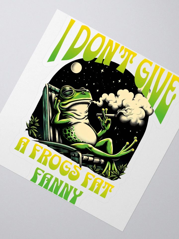 I Don't Give A Frogs Fat Fanny Sticker product image (2)