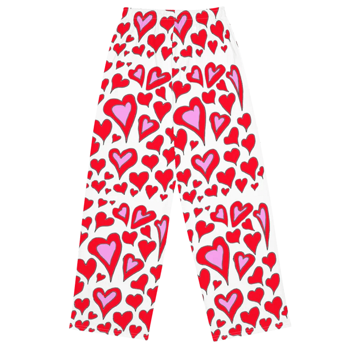 Hearts Drawing Wideleg Pants product image (1)