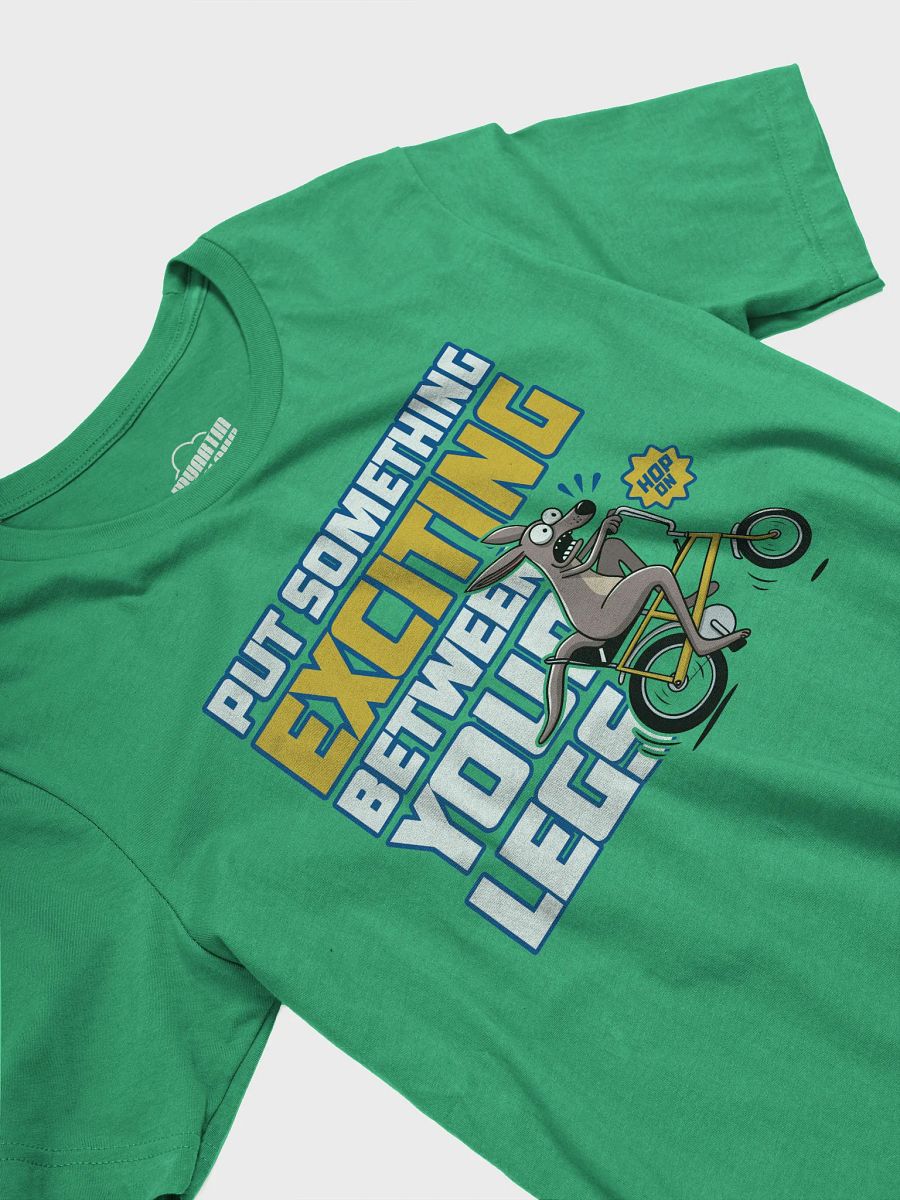 Funny Kangaroo Cycling T-Shirt – “Put Something Exciting Between Your Legs” | Bold Bike Humor Graphic Tee for Cyclists & Adventure Lovers product image (30)