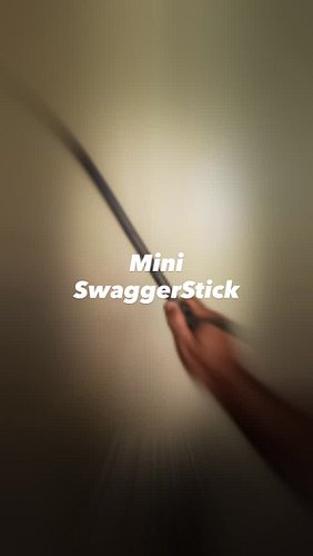 A mini Swagger Stick. For a more understated stride #WalkEveryDay #FeelTheMoment #FeelTheMO