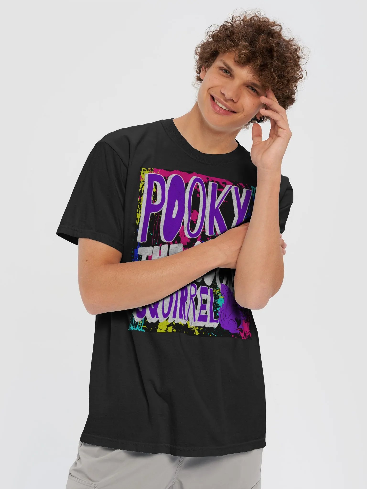 Pooky the Cool Squirrel Splatter T-Shirt product image (5)