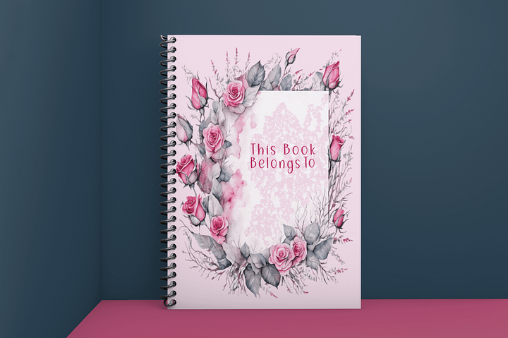 Enchanted Rose Spiral Notebook product image (2)