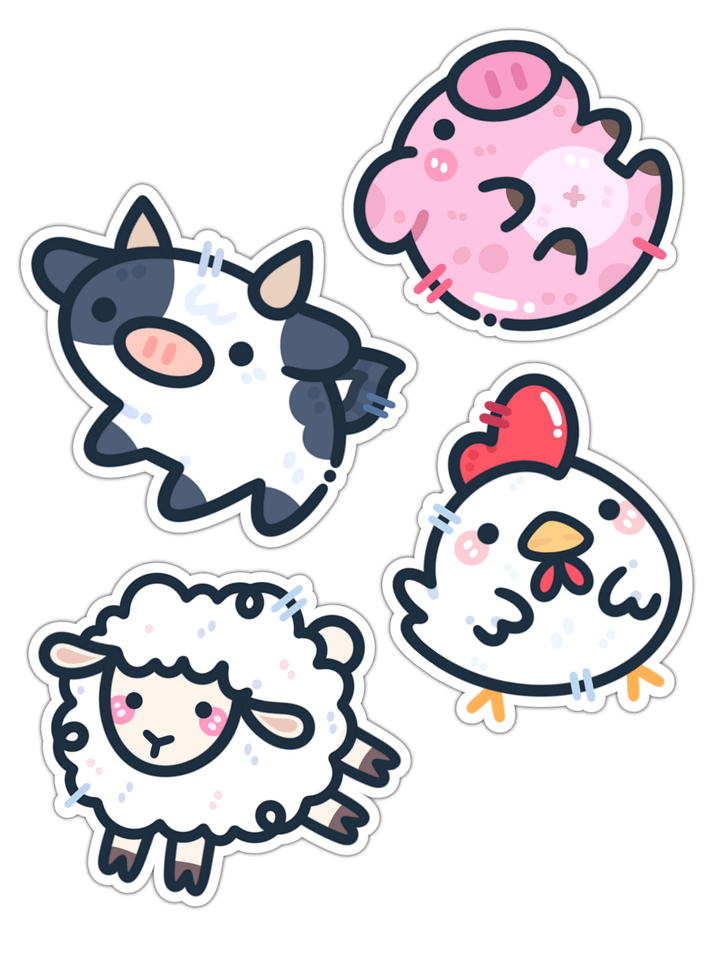 Farm Animal Sticker Pack product image (1)
