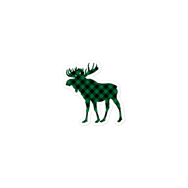Green Plaid Moose product image (1)