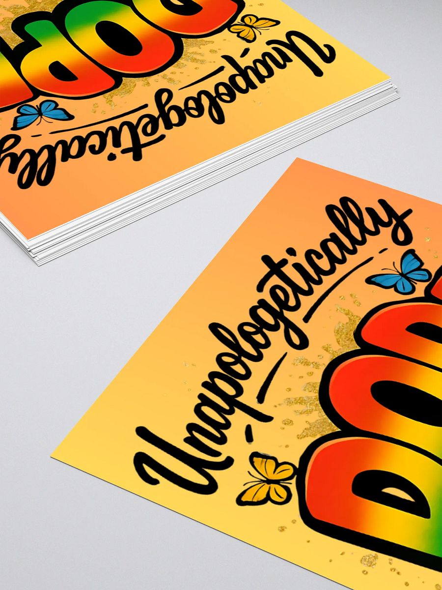 Unapologetically Dope Sticker – Vibrant Butterfly Pride Decal (3x3, 4x4, 5.5x5.5) product image (10)