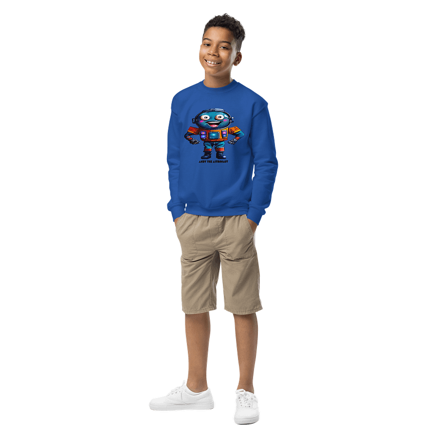 Andy The Astronaut Kid's Crew Neck Sweatshirt product image (1)