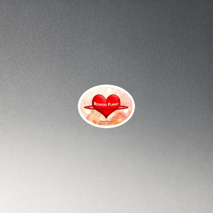 Redhead Planet Oval Magnet product image (4)