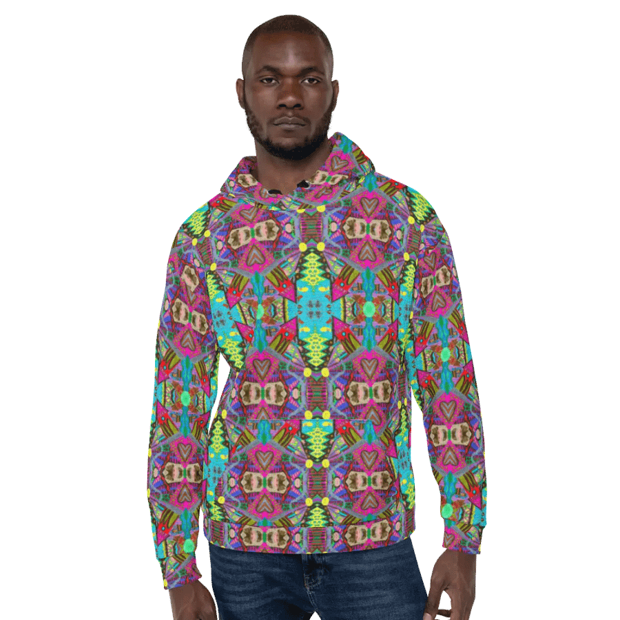Abstract Doodle Art Tower Moment Unisex Pull Over Hoodie product image (8)