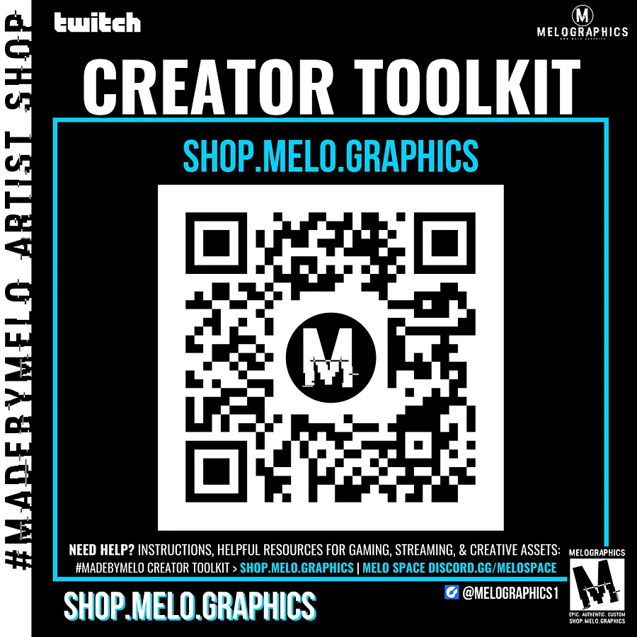 MELO SPACE SCRIBBLE Custom Cars, Ball, Banner Decal Set (5pk) - Rocket League | #MadeByMELO product image (3)