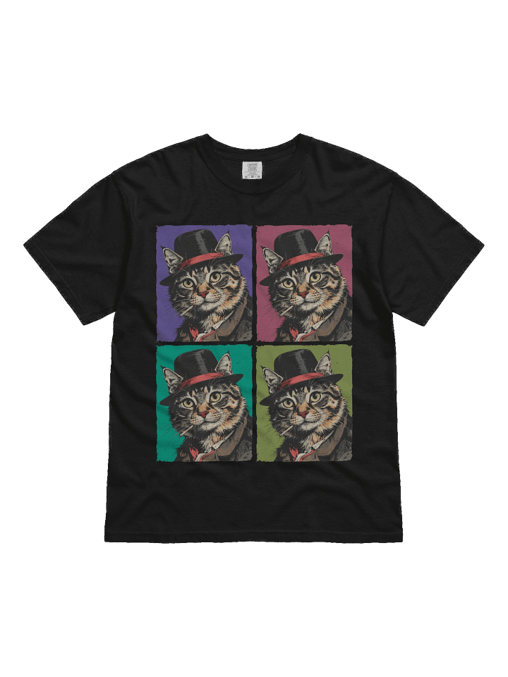 The Smoking Cat Society Heavy Weight T-shirt product image (2)