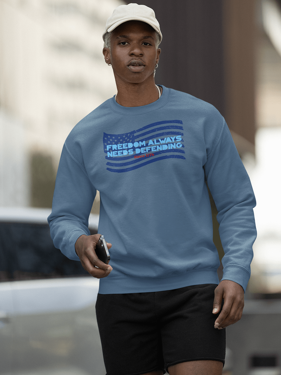 Patriotic Defender Crewneck Sweatshirt product image (49)