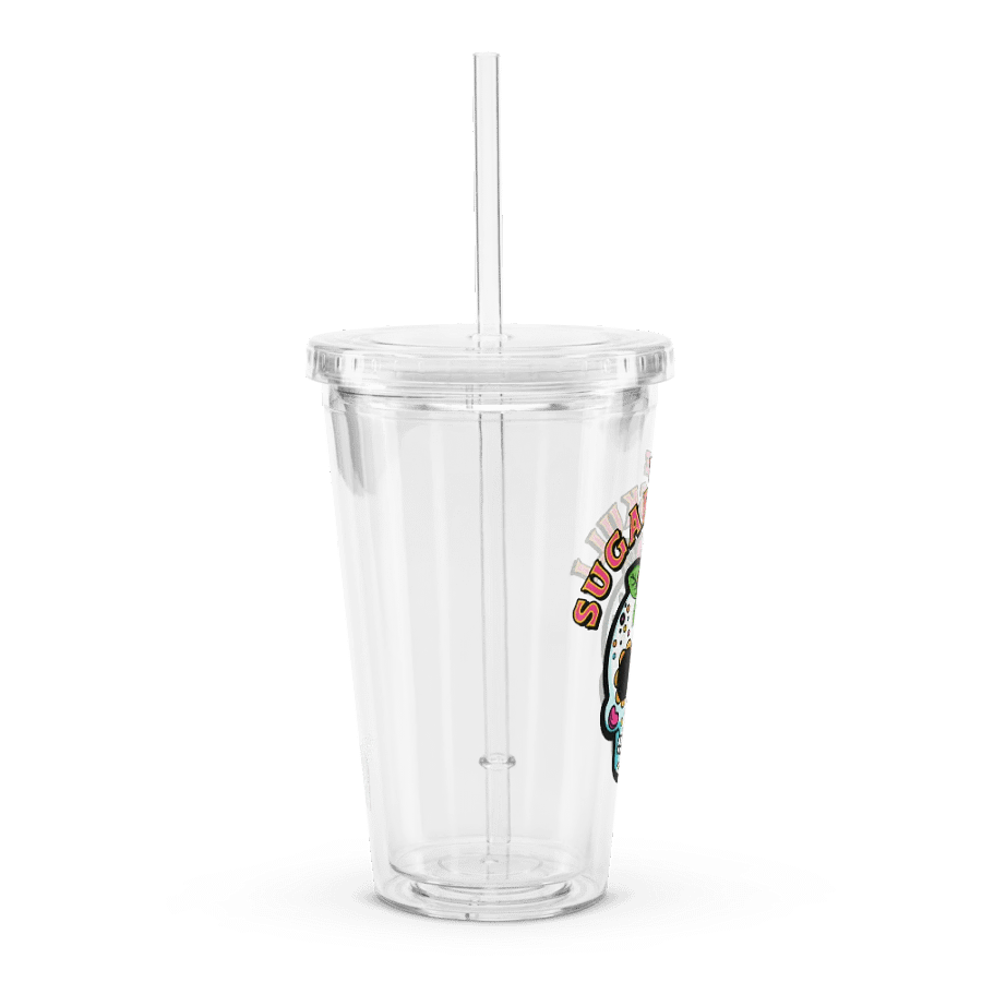 The Sugar Skull - Double Wall Clear Plastic Tumbler product image (6)