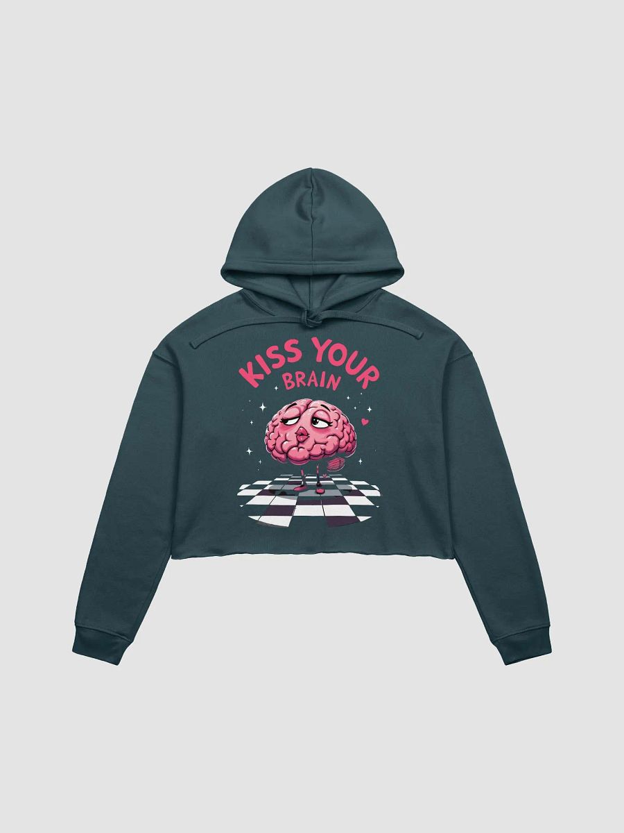 Kiss Your Brain Comfort Cropped Hoodie product image (5)
