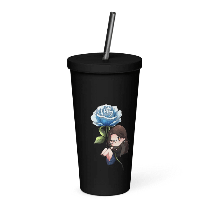 Whovie Rose 20oz Insulated Tumbler with a Straw product image (1)
