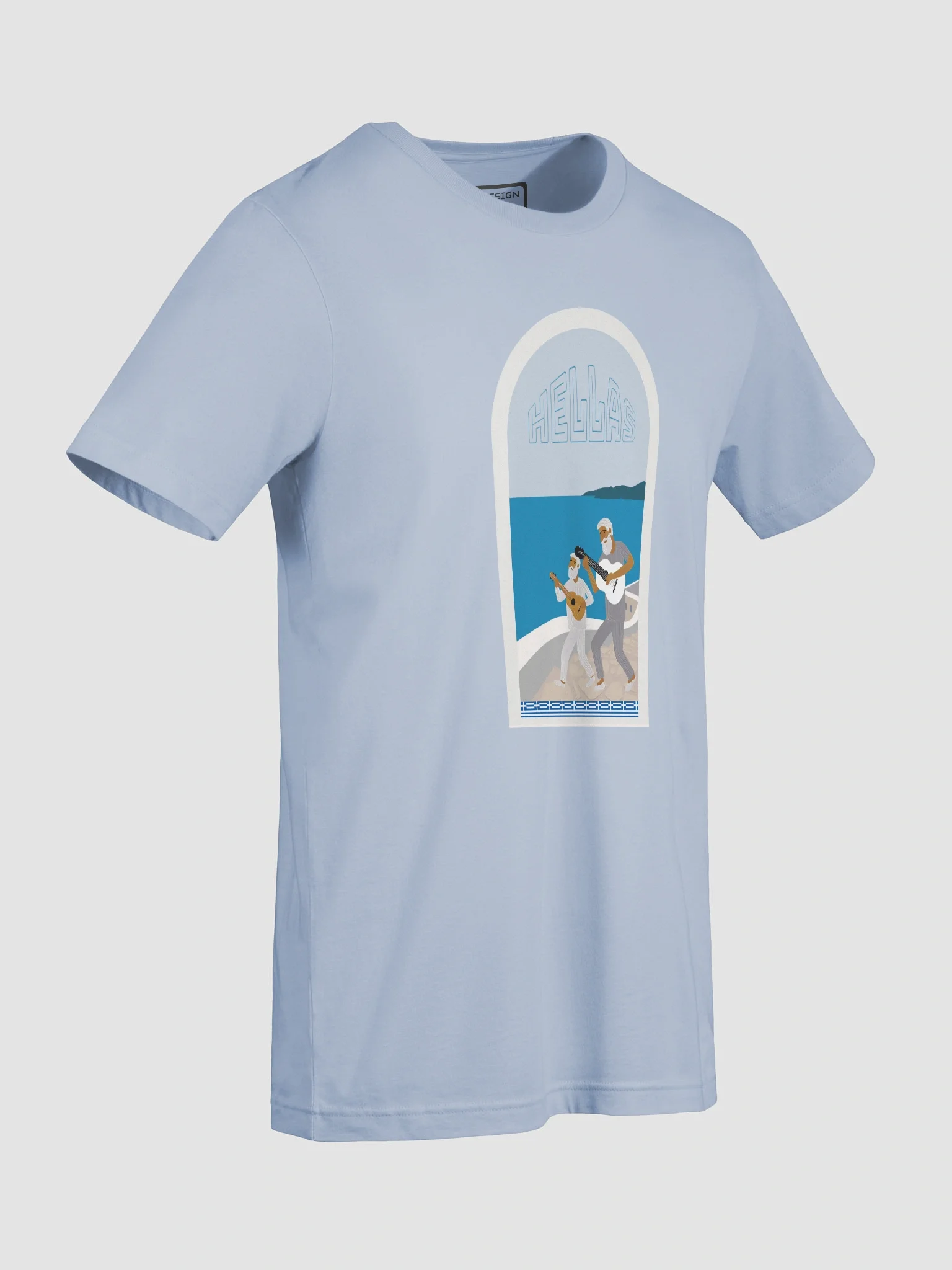 Coastal Serenade Hellenic Graphic T-Shirt product image (9)
