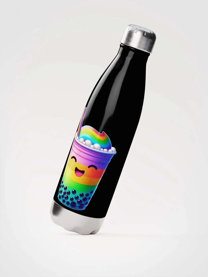 Rainbow Bubble Tea Happiness Stainless Steel Water Bottle product image (3)