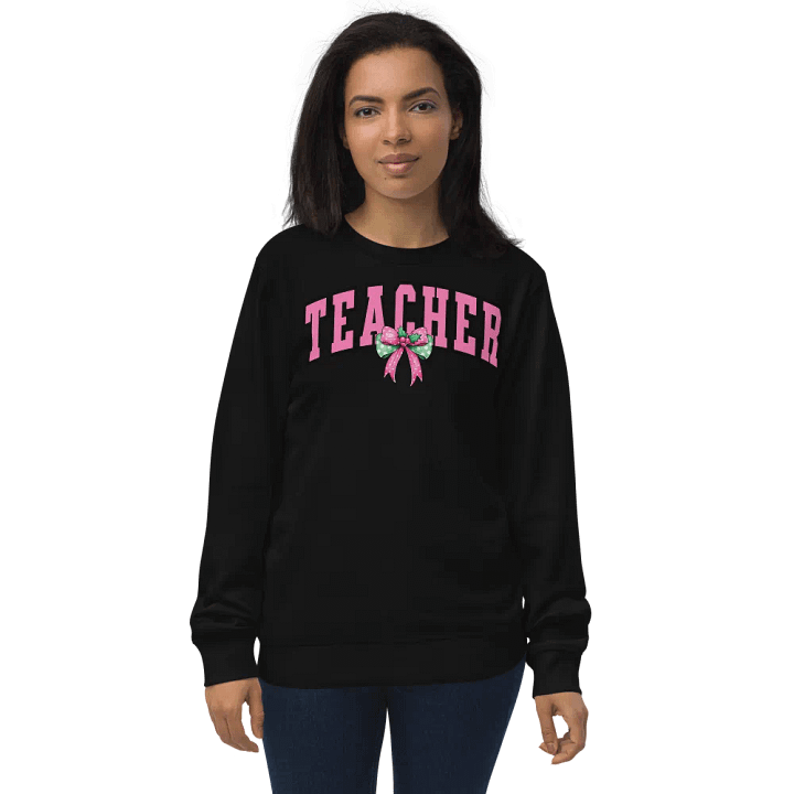Chic Teacher Bow Sweatshirt product image (1)